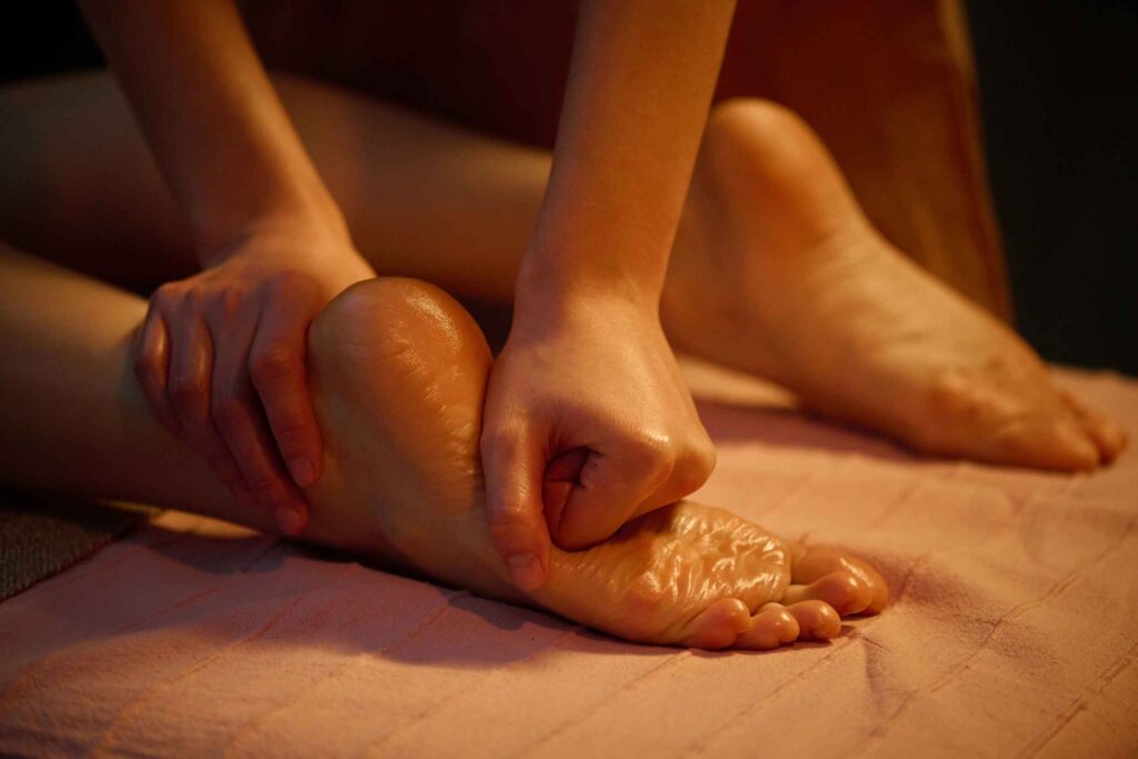 Foot massage affects the whole body