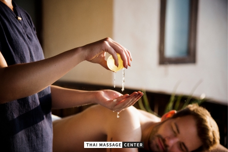 Relaxing Oil Massage treatment performed by a Thai therapist in Cyprus